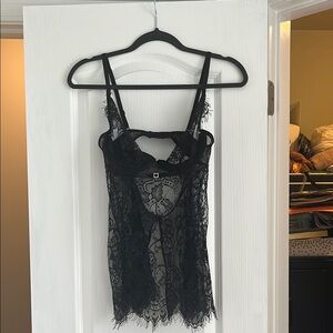 Black Lace Bra/Chemise Lingerie